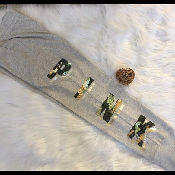 PINK Bling Campus SS tee/Joggers Large - Picture 3 of 6